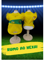 CÓD BR006 - BABY LOOK BRASIL AMARELA