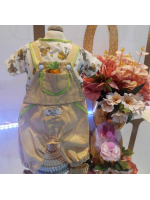 CÓD P011 - JARDINEIRA LISTRA/VERDE LARANJA