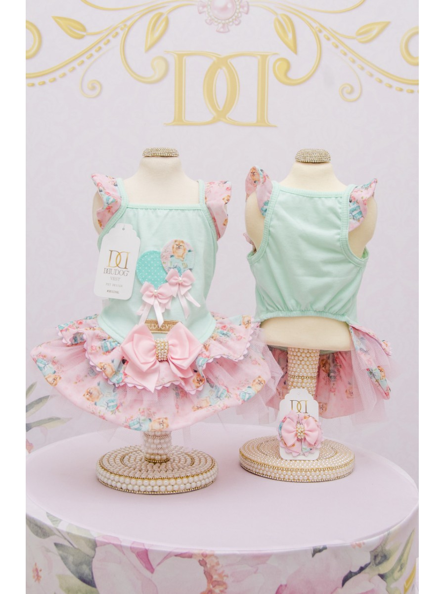 CÓD 0638 - VESTIDO BALLOON ACQUA